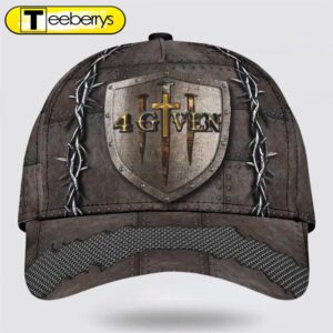 1 Cross 3 Nails 4given Baseball Cap – Christian Hats for Men and Women