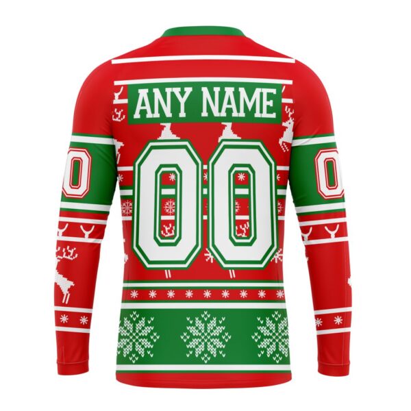 Custom NHL Anaheim Ducks Crewneck Sweatshirt Specialized Unisex Christmas Is Coming Santa Claus Unisex Shirt