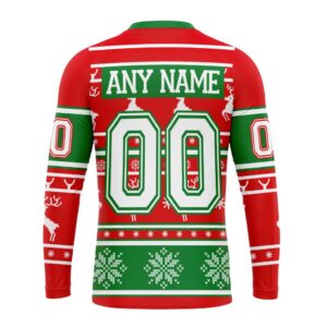 Custom NHL Chicago BlackHawks Crewneck Sweatshirt Specialized Unisex Christmas Is Coming Santa Claus Unisex Shirt 2
