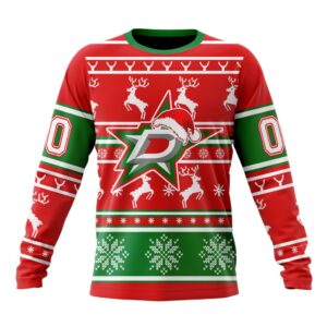 Custom NHL Dallas Stars Crewneck…