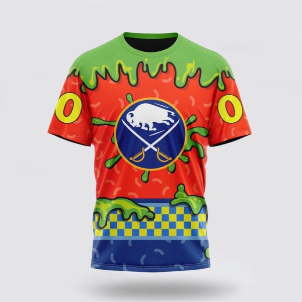 NHL Buffalo Sabres 3D T Shirt Special Nickelodeon Design Unisex Tshirt