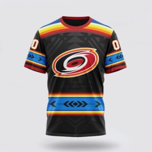 NHL Carolina Hurricanes 3D T Shirt Special Native Heritage Design Unisex Tshirt 1