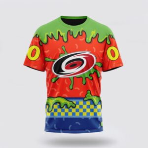 NHL Carolina Hurricanes 3D T Shirt Special Nickelodeon Design Unisex Tshirt 1