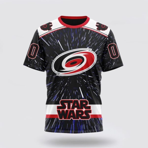 NHL Carolina Hurricanes 3D T Shirt X Star Wars Meteor Shower Design Unisex Tshirt