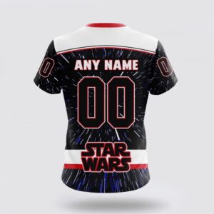 NHL Chicago Blackhawks 3D T Shirt X Star Wars Meteor Shower Design Unisex Tshirt 2