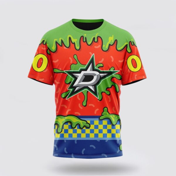 NHL Dallas Stars 3D T Shirt Special Nickelodeon Design Unisex Tshirt