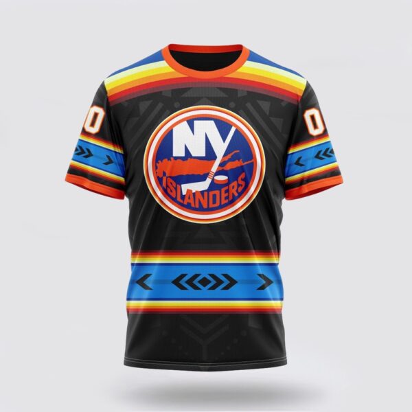 NHL New York Islanders 3D T Shirt Special Native Heritage Design Unisex Tshirt