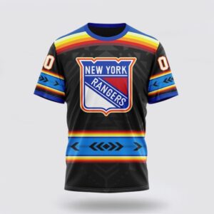 NHL New York Rangers 3D T Shirt Special Native Heritage Design Unisex Tshirt 1