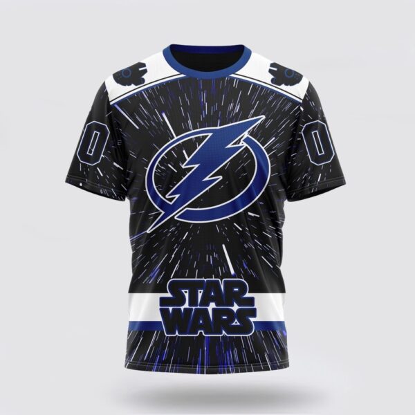 NHL Tampa Bay Lightning 3D T Shirt X Star Wars Meteor Shower Design Unisex Tshirt