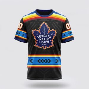 NHL Toronto Maple Leafs 3D T Shirt Special Native Heritage Design Unisex Tshirt 1