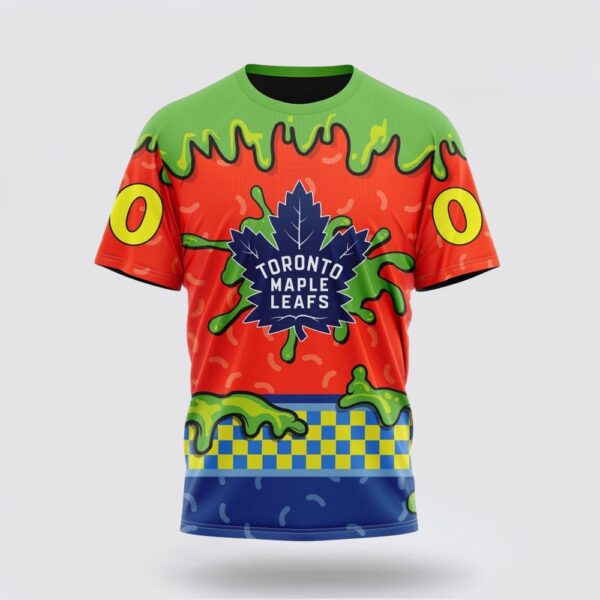 NHL Toronto Maple Leafs 3D T Shirt Special Nickelodeon Design Unisex Tshirt