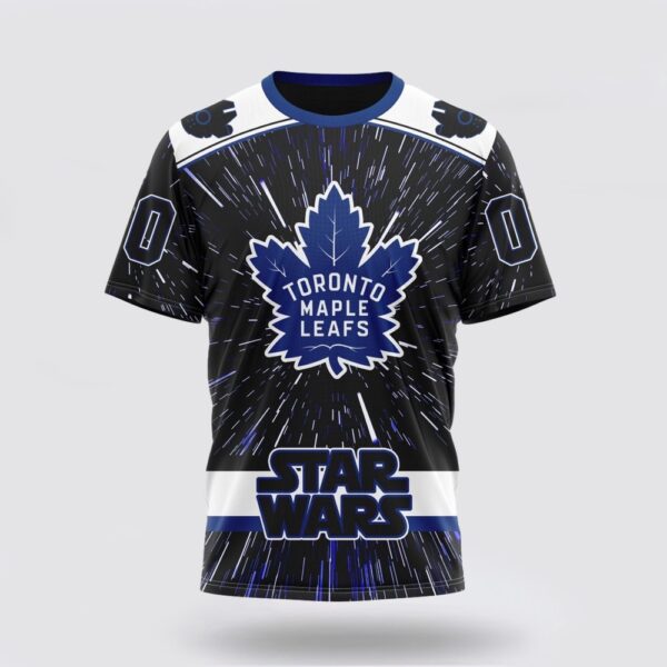 NHL Toronto Maple Leafs 3D T Shirt X Star Wars Meteor Shower Design Unisex Tshirt