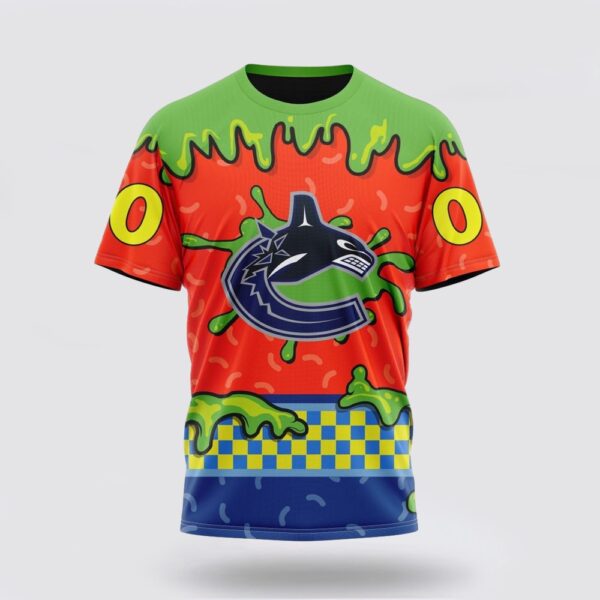 NHL Vancouver Canucks 3D T Shirt Special Nickelodeon Design Unisex Tshirt