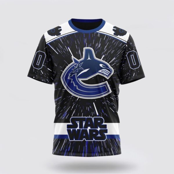 NHL Vancouver Canucks 3D T Shirt X Star Wars Meteor Shower Design Unisex Tshirt