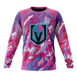 NHL Vegas Golden Knights Crewneck Sweatshirt I Pink I CanFearless Again Breast Cancer Unisex Shirt 1