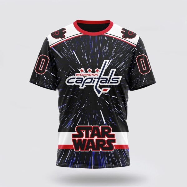 NHL Washington Capitals 3D T Shirt X Star Wars Meteor Shower Design Unisex Tshirt