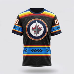 NHL Winnipeg Jets 3D T Shirt Special Native Heritage Design Unisex Tshirt 1