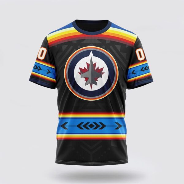 NHL Winnipeg Jets 3D T Shirt Special Native Heritage Design Unisex Tshirt