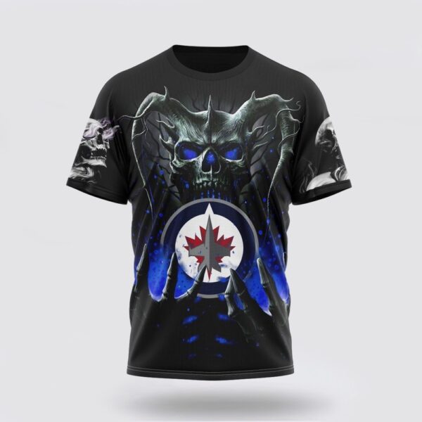 NHL Winnipeg Jets 3D T Shirt Special Skull Art Design Unisex Tshirt