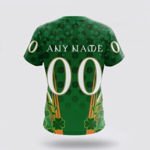 Personalized NHL Anaheim Ducks 3D T Shirt Full Green Design For St Patricks Day Unisex Tshirt 2