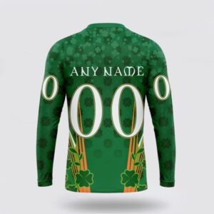 Personalized NHL Anaheim Ducks Crewneck Sweatshirt Full Green Design For St Patricks Day 2