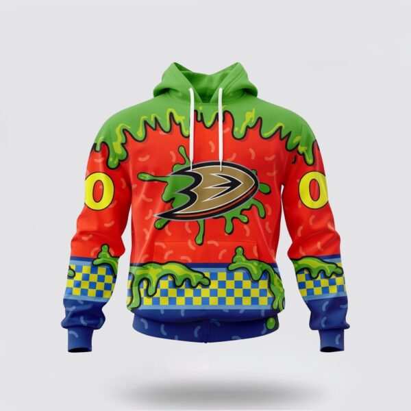 Personalized NHL Anaheim Ducks Hoodie Special Nickelodeon Design 3D Hoodie
