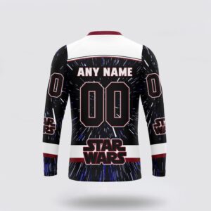 Personalized NHL Arizona Coyotes Crewneck Sweatshirt X Star Wars Meteor Shower Design 2