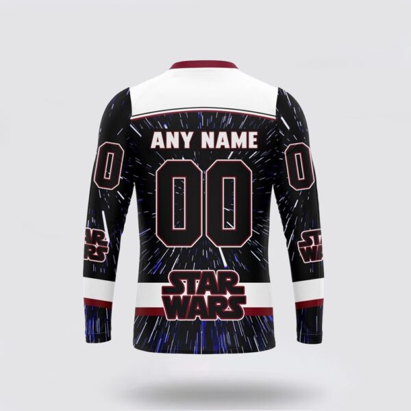 Personalized NHL Arizona Coyotes Crewneck Sweatshirt X Star Wars Meteor Shower Design