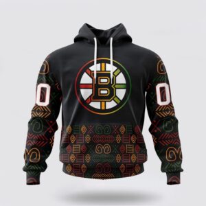 Personalized NHL Boston Bruins Hoodie Special Design For Black History Month 3D Hoodie 2 1