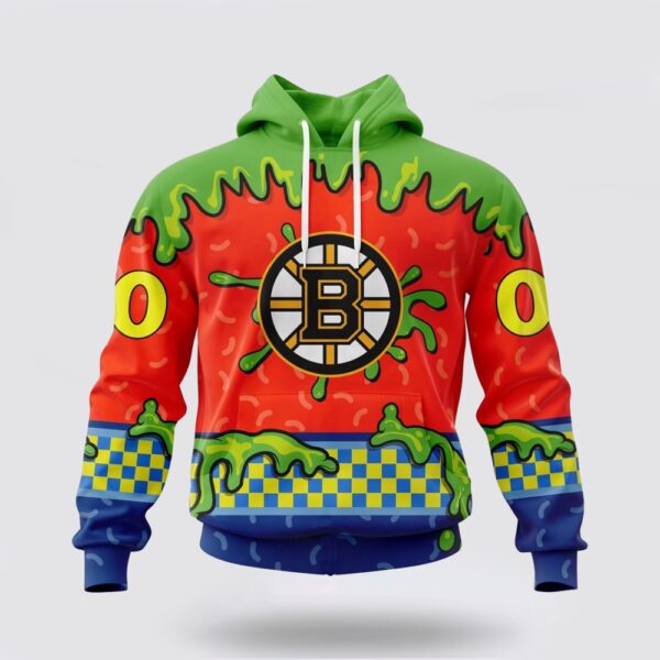 Personalized NHL Boston Bruins Hoodie Special Nickelodeon Design 3D Hoodie
