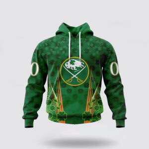 Personalized NHL Buffalo Sabres Hoodie Full Green Design For St Patricks Day 3D Hoodie 2 1