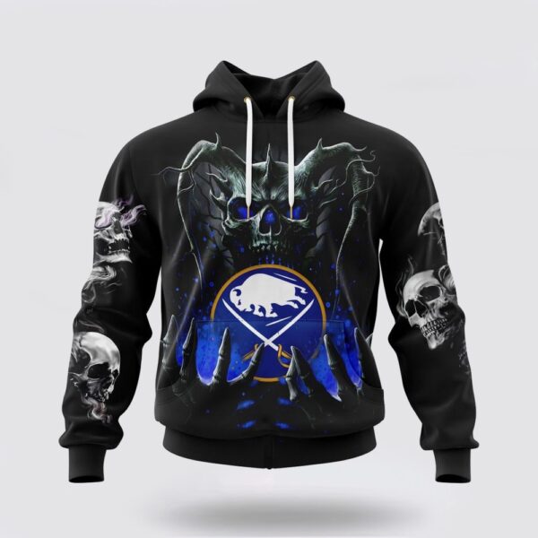 Personalized NHL Buffalo Sabres Hoodie Special Skull Art Design 3D Hoodie
