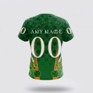 Personalized NHL Calgary Flames 3D T Shirt Full Green Design For St Patricks Day Unisex Tshirt 2