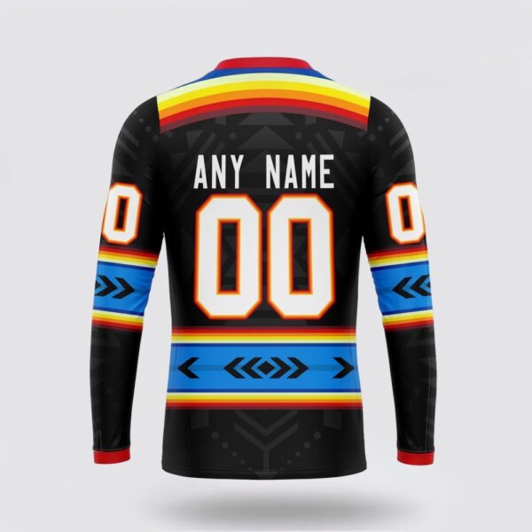 Personalized NHL Calgary Flames Crewneck Sweatshirt Special Native Heritage Design