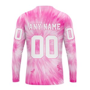 Personalized NHL Calgary Flames Crewneck Sweatshirt Special Pink Tie Dye Unisex Shirt 2