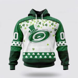 Personalized NHL Carolina Hurricanes Hoodie Special Design For St Patrick Day 3D Hoodie 2 1