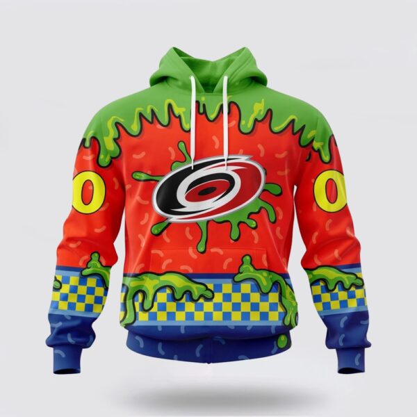 Personalized NHL Carolina Hurricanes Hoodie Special Nickelodeon Design 3D Hoodie