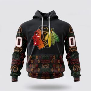 Personalized NHL Chicago Blackhawks Hoodie Special Design For Black History Month 3D Hoodie 2 1