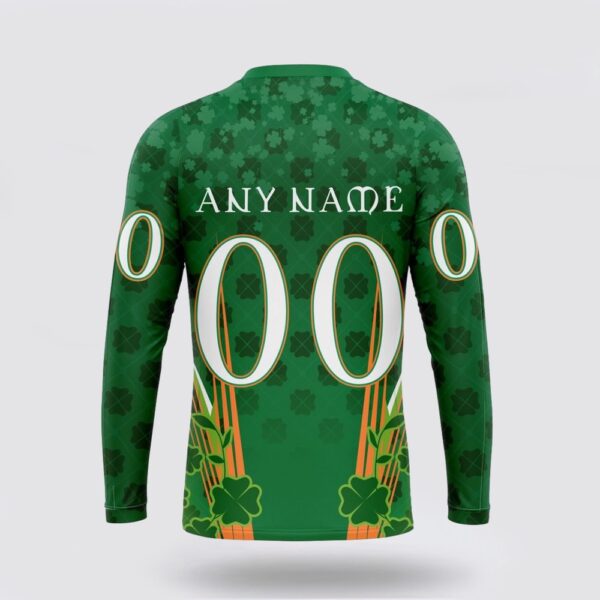 Personalized NHL Colorado Avalanche Crewneck Sweatshirt Full Green Design For St Patrick’s Day