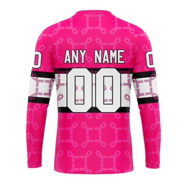 Personalized NHL Colorado Avalanche Crewneck Sweatshirt I Pink I Can In October We Wear Pink Breast Cancer