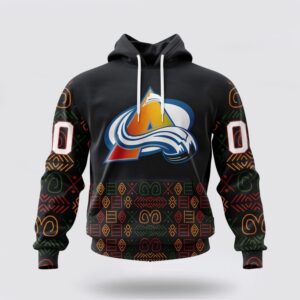 Personalized NHL Colorado Avalanche Hoodie Special Design For Black History Month 3D Hoodie 2 1