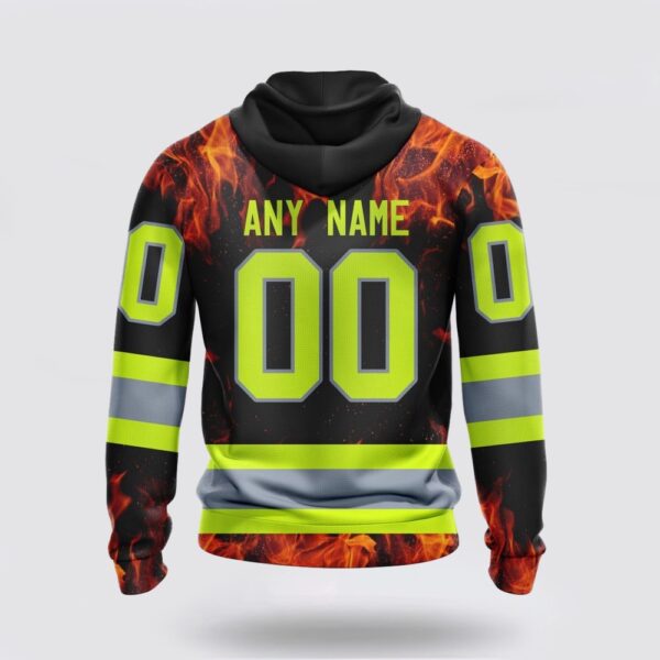 Personalized NHL Colorado Avalanche Hoodie Special Design Honoring Firefighters 3D Hoodie