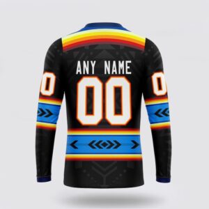 Personalized NHL Columbus Blue Jackets Crewneck Sweatshirt Special Native Heritage Design 2