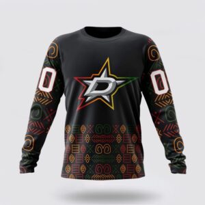 Personalized NHL Dallas Stars Crewneck Sweatshirt Special Design For Black History Month 1