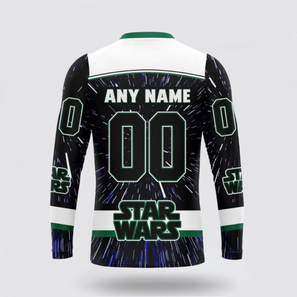 Personalized NHL Dallas Stars Crewneck Sweatshirt X Star Wars Meteor Shower Design