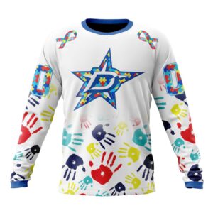 Personalized NHL Dallas StarsCrewneck Sweatshirt…