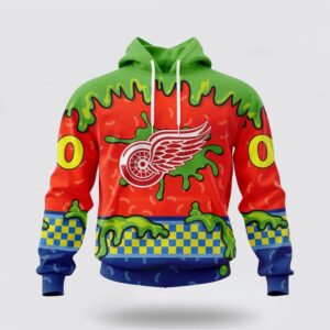 Personalized NHL Detroit Red Wings Hoodie Special Nickelodeon Design 3D Hoodie 1 1