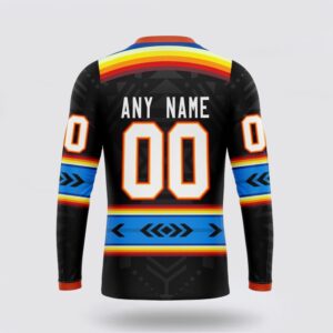Personalized NHL Edmonton Oilers Crewneck Sweatshirt Special Native Heritage Design 2
