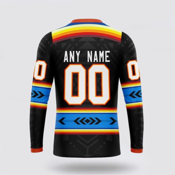 Personalized NHL Edmonton Oilers Crewneck Sweatshirt Special Native Heritage Design