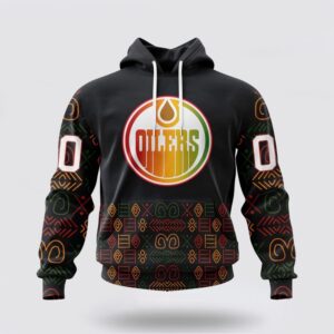 Personalized NHL Edmonton Oilers Hoodie Special Design For Black History Month 3D Hoodie 2 1